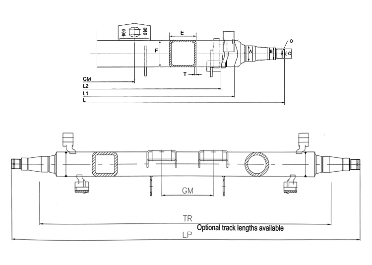 Independent trailer axle