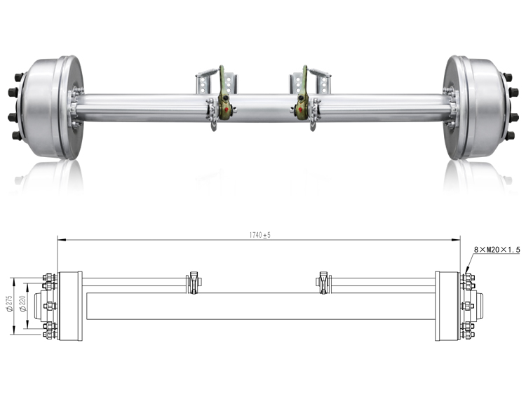 new trailer axles for sale