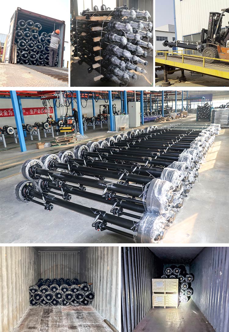 Disc brake trailer axles