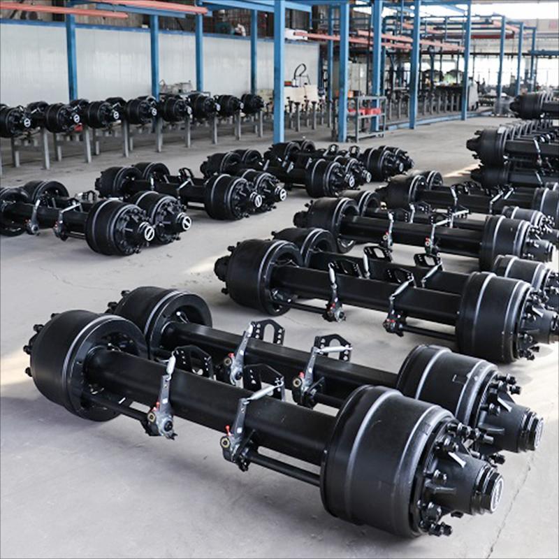 Lorry trailer axles