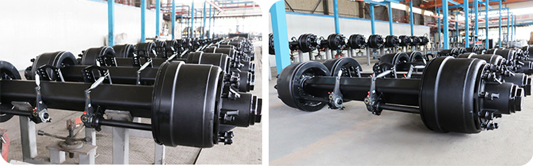 Braked trailer axles